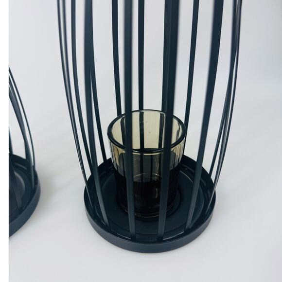 Vintage PartyLite Linear Lites Tall Votive Tealight Candle Holder Glass Inserts - Picture 3 of 10